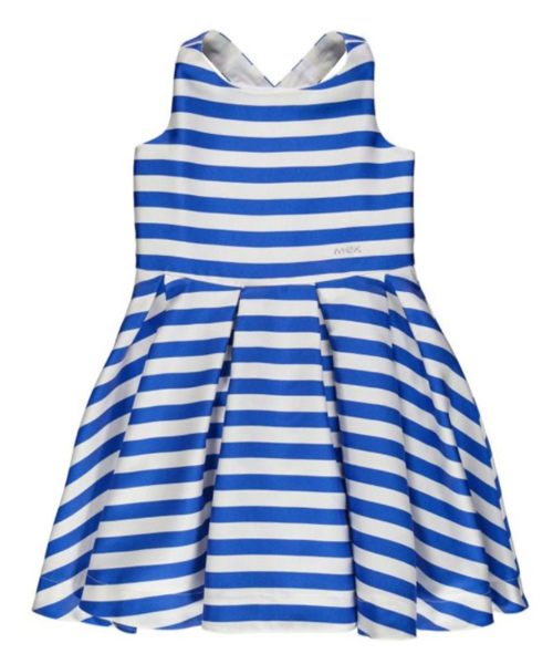 Sleeveless Striped Pattern Dress